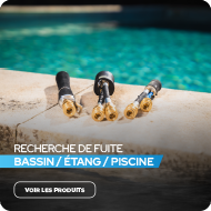 Recherche de fuite bassins, piscine, étang