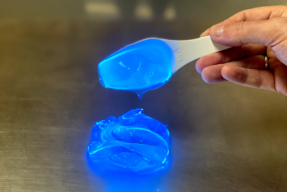 UV-blau-Gel-Ambiente Fluotechnik