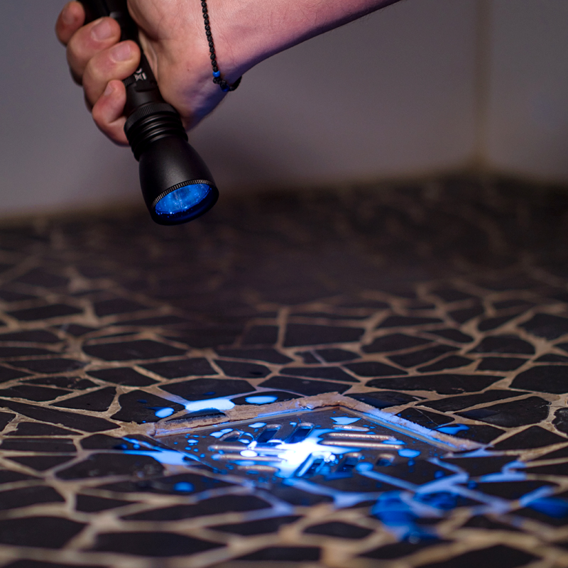 Fluotechnik UV-Taschenlampe für fluoreszierenden Tracer